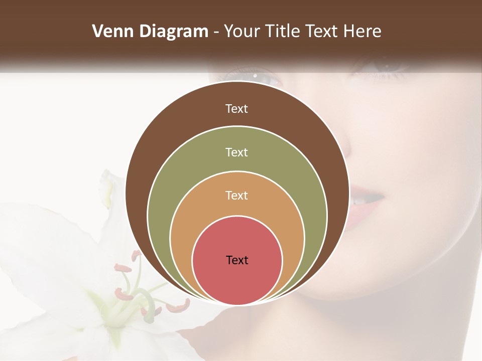 A Woman With A Flower In Her Hand PowerPoint Template