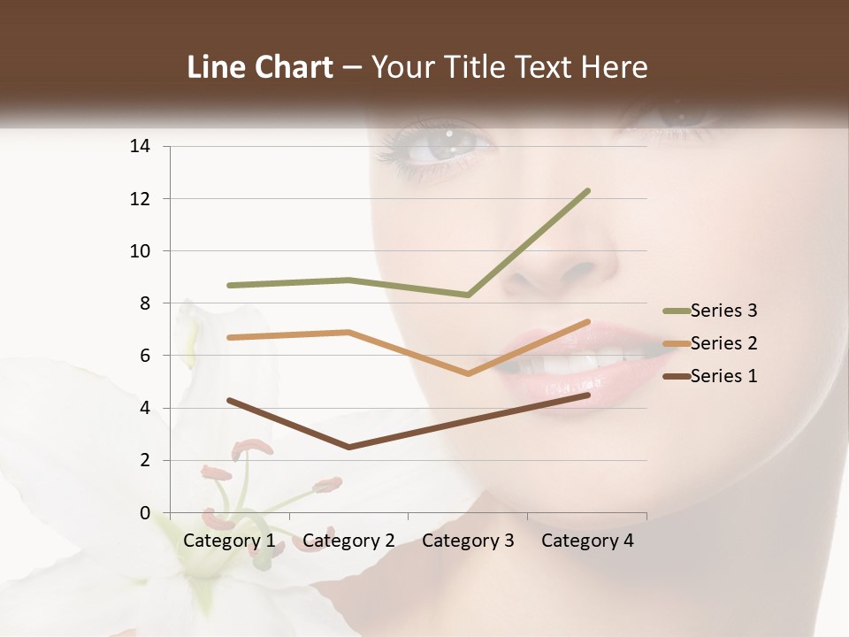 A Woman With A Flower In Her Hand PowerPoint Template