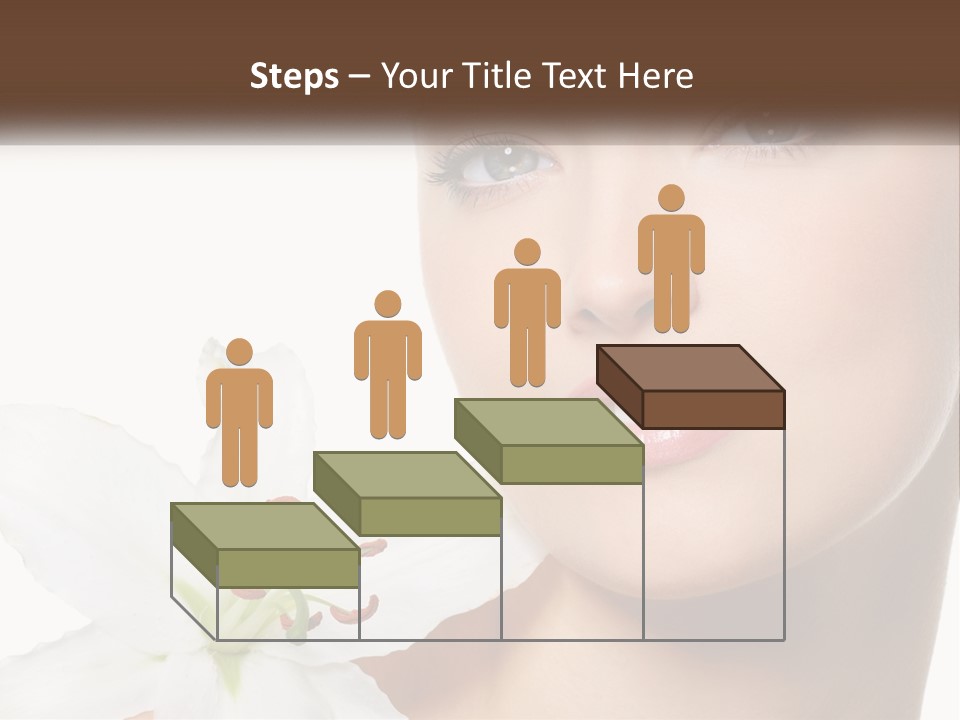 A Woman With A Flower In Her Hand PowerPoint Template