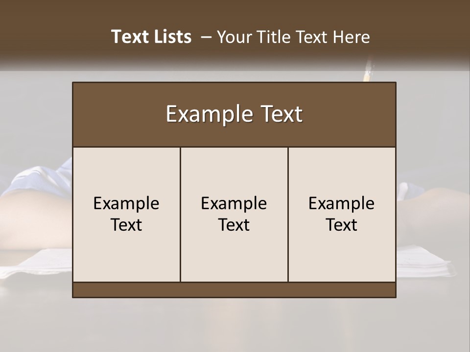 A Young Boy Writing On A Piece Of Paper With A Pencil PowerPoint Template
