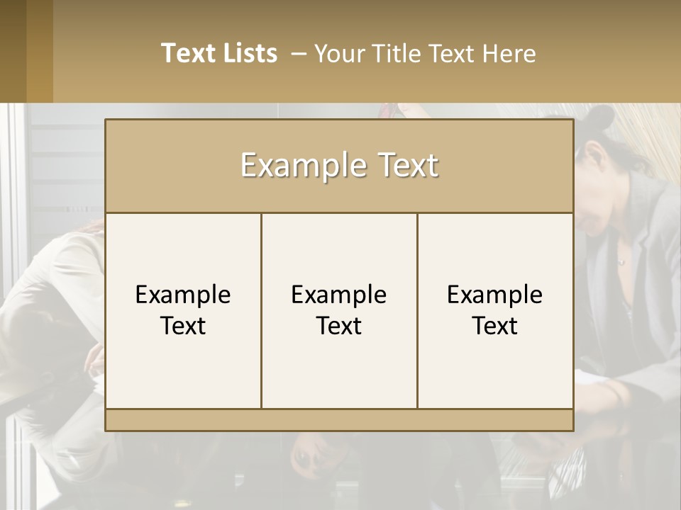 A Group Of People Sitting Around A Table With Papers PowerPoint Template