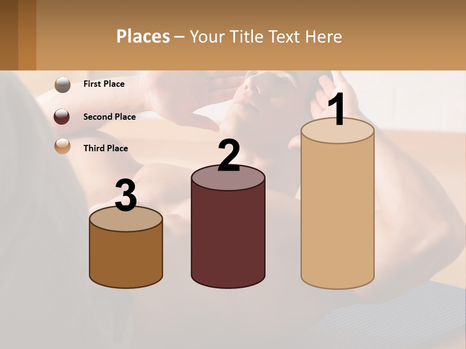 A Man Laying On A Yoga Mat With His Hand On His Head PowerPoint Template