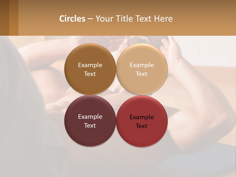 A Man Laying On A Yoga Mat With His Hand On His Head PowerPoint Template