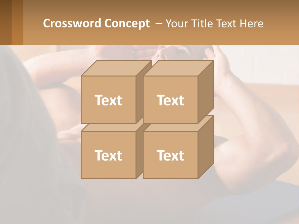 A Man Laying On A Yoga Mat With His Hand On His Head PowerPoint Template