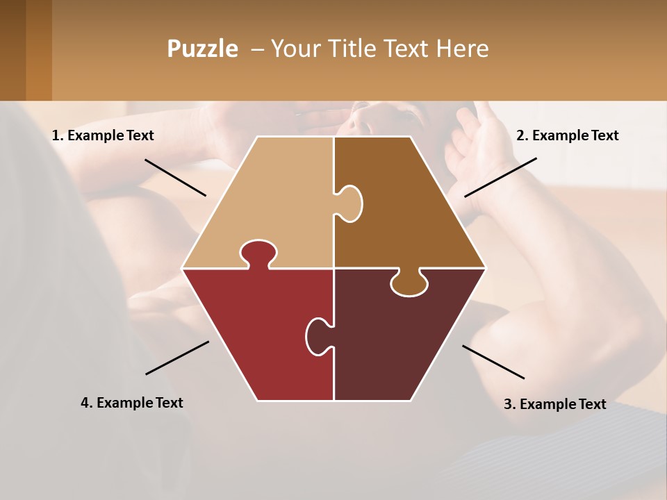 A Man Laying On A Yoga Mat With His Hand On His Head PowerPoint Template