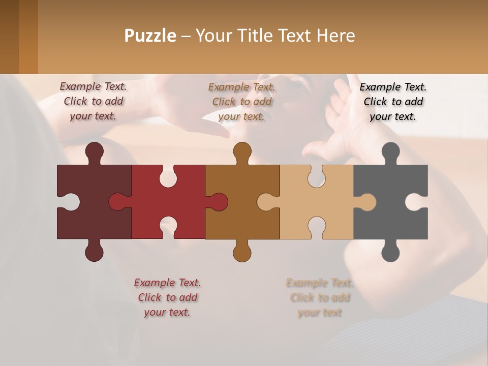 A Man Laying On A Yoga Mat With His Hand On His Head PowerPoint Template