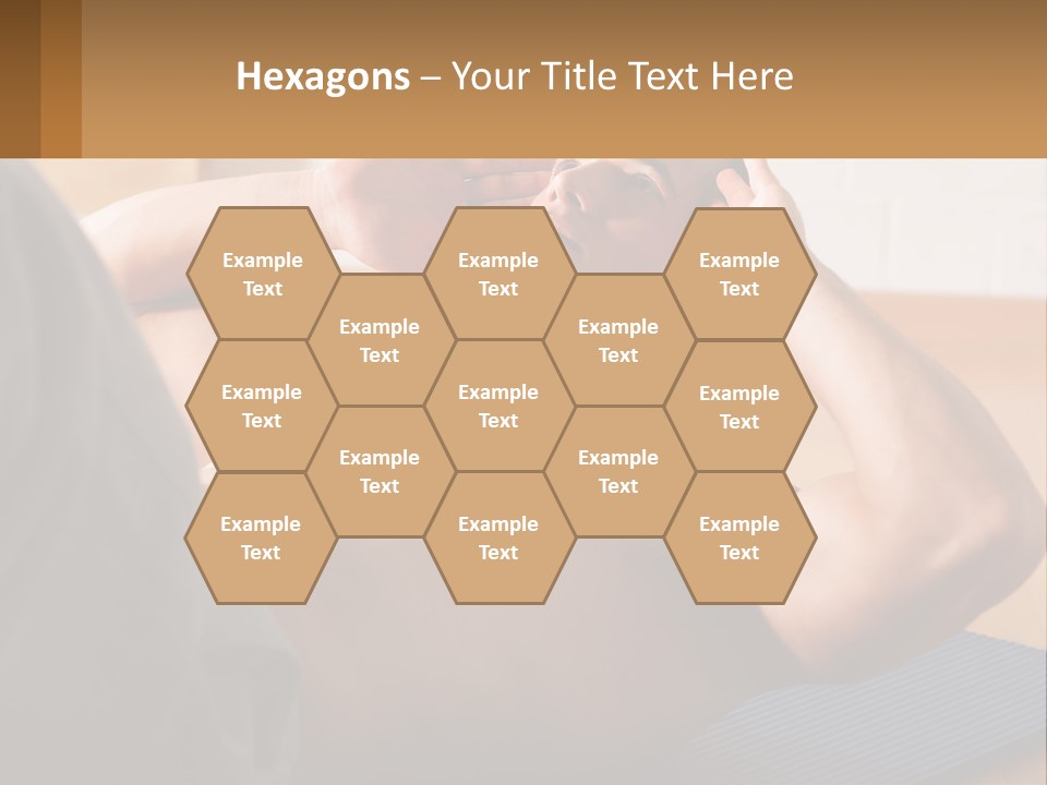 A Man Laying On A Yoga Mat With His Hand On His Head PowerPoint Template