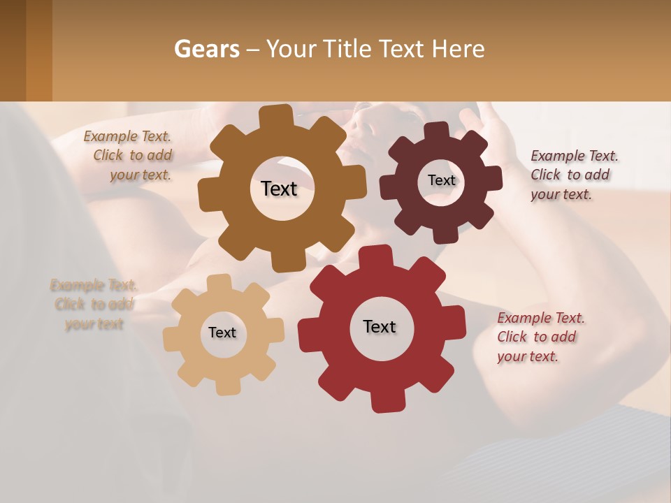 A Man Laying On A Yoga Mat With His Hand On His Head PowerPoint Template