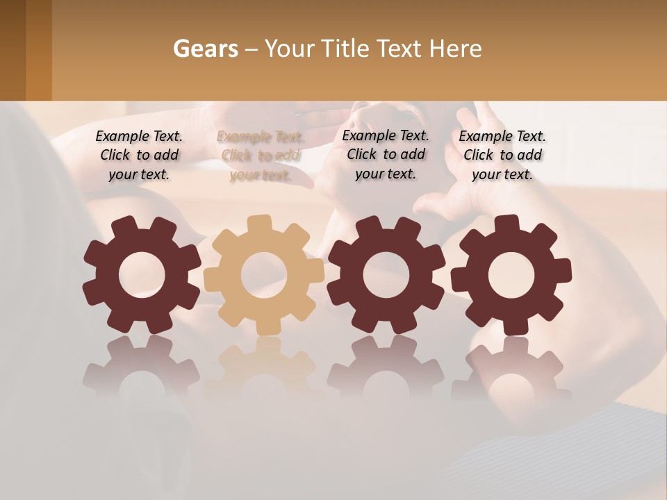 A Man Laying On A Yoga Mat With His Hand On His Head PowerPoint Template