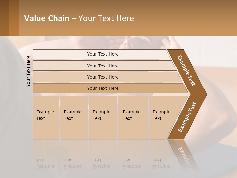 A Man Laying On A Yoga Mat With His Hand On His Head PowerPoint Template