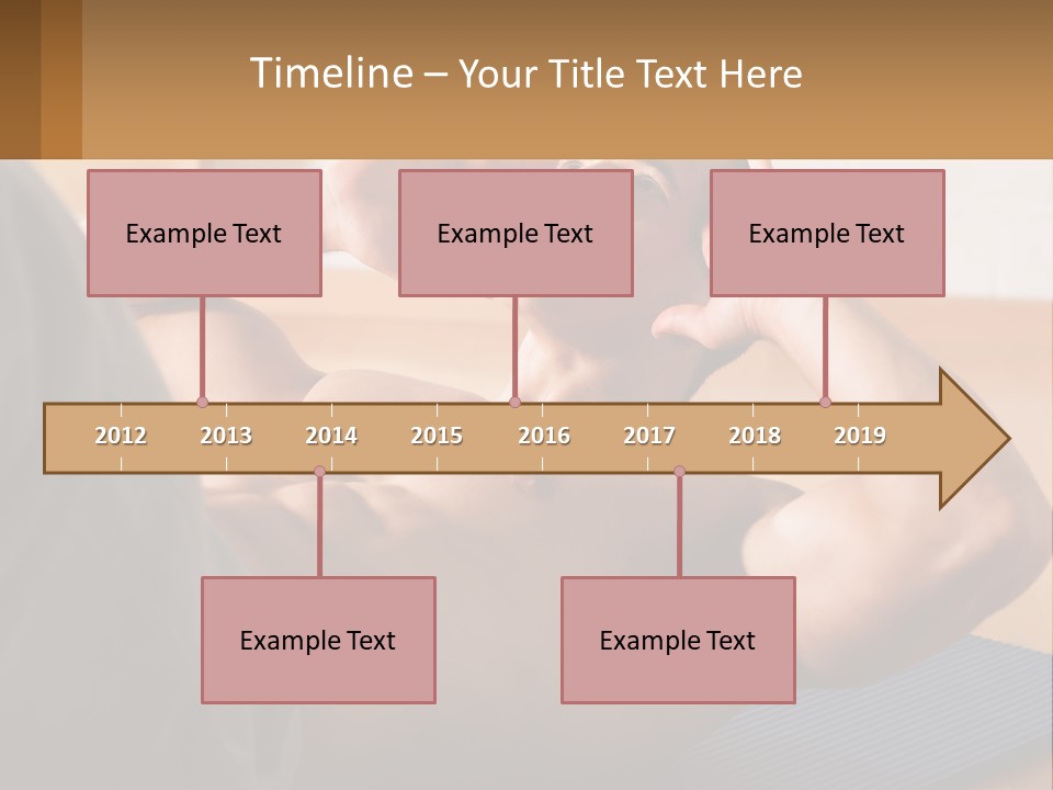 A Man Laying On A Yoga Mat With His Hand On His Head PowerPoint Template