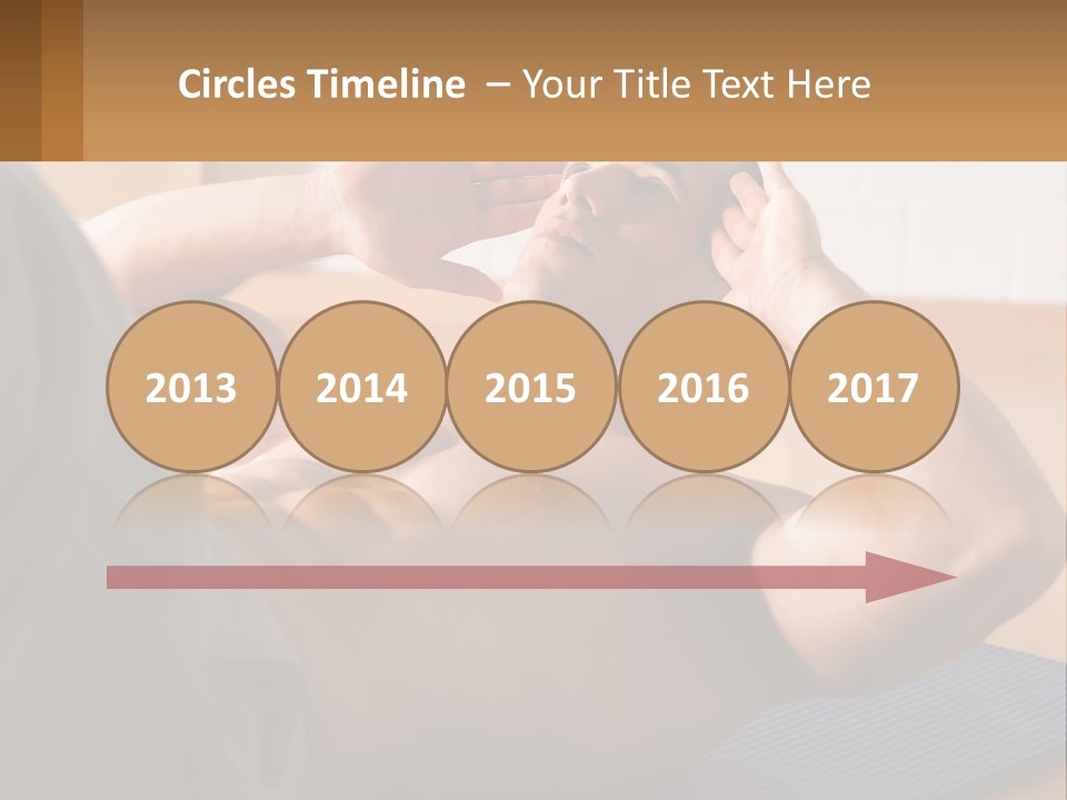 A Man Laying On A Yoga Mat With His Hand On His Head PowerPoint Template