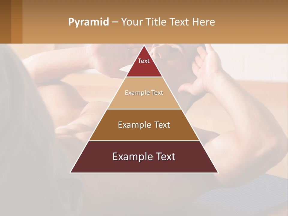 A Man Laying On A Yoga Mat With His Hand On His Head PowerPoint Template