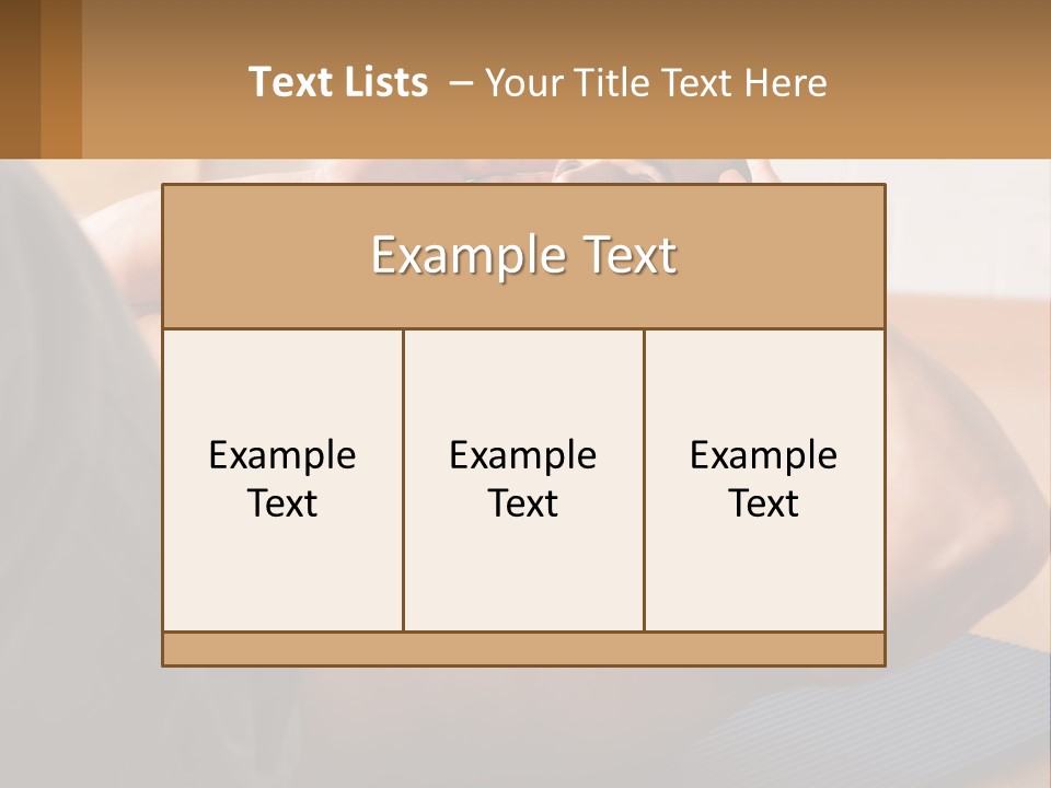A Man Laying On A Yoga Mat With His Hand On His Head PowerPoint Template