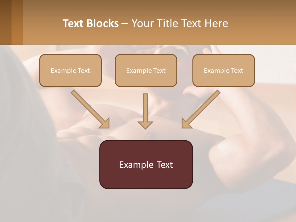 A Man Laying On A Yoga Mat With His Hand On His Head PowerPoint Template