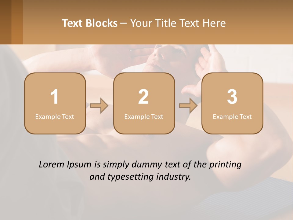 A Man Laying On A Yoga Mat With His Hand On His Head PowerPoint Template