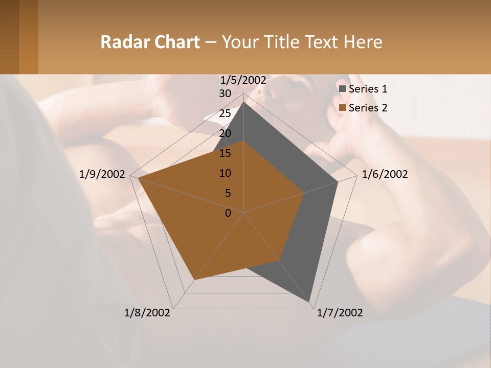 A Man Laying On A Yoga Mat With His Hand On His Head PowerPoint Template