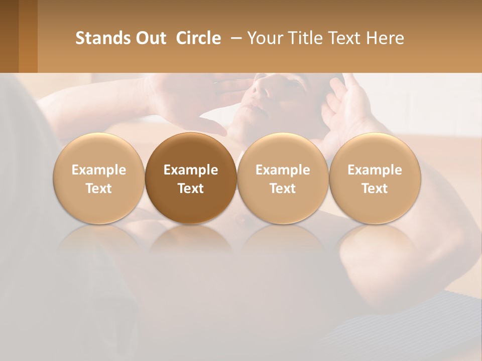 A Man Laying On A Yoga Mat With His Hand On His Head PowerPoint Template