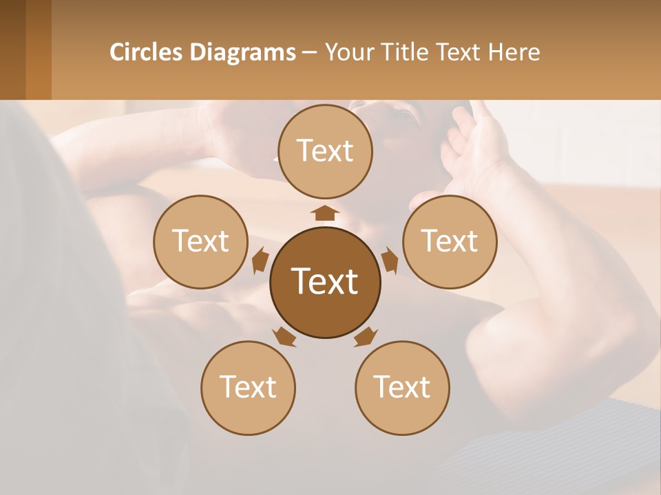 A Man Laying On A Yoga Mat With His Hand On His Head PowerPoint Template