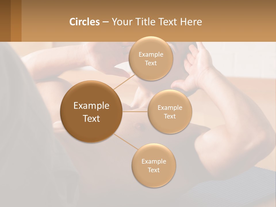 A Man Laying On A Yoga Mat With His Hand On His Head PowerPoint Template