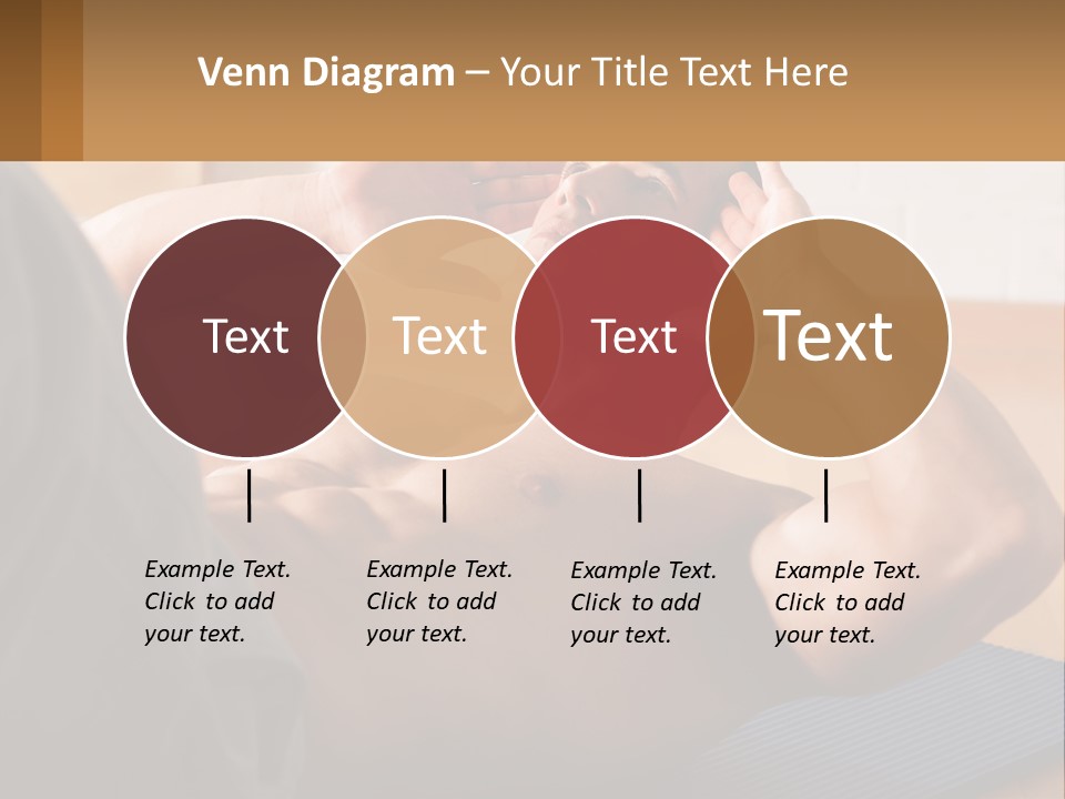A Man Laying On A Yoga Mat With His Hand On His Head PowerPoint Template