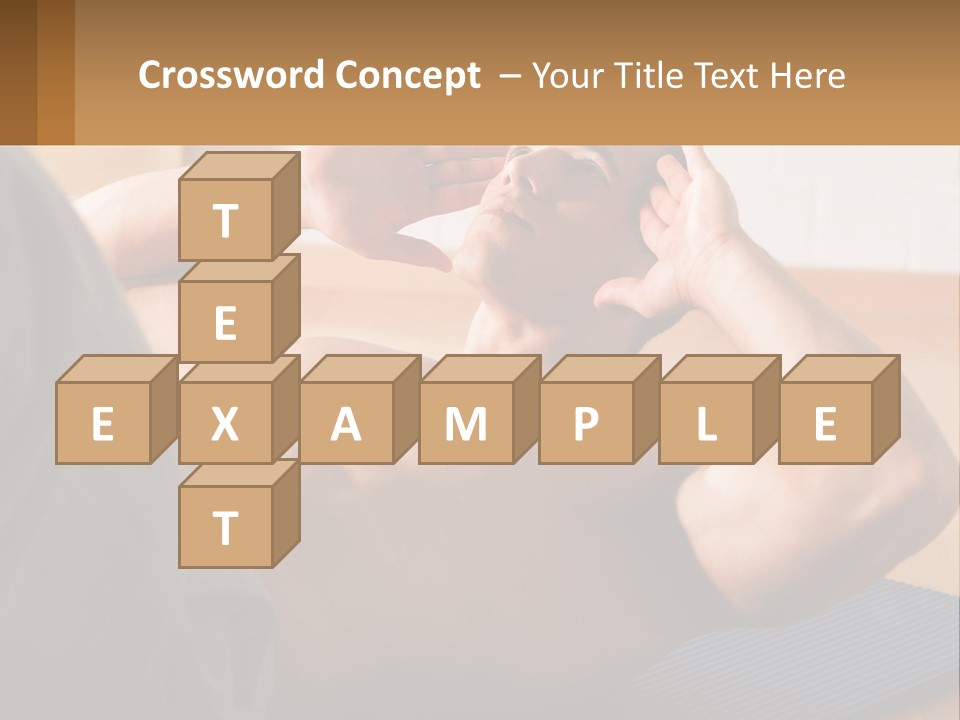 A Man Laying On A Yoga Mat With His Hand On His Head PowerPoint Template