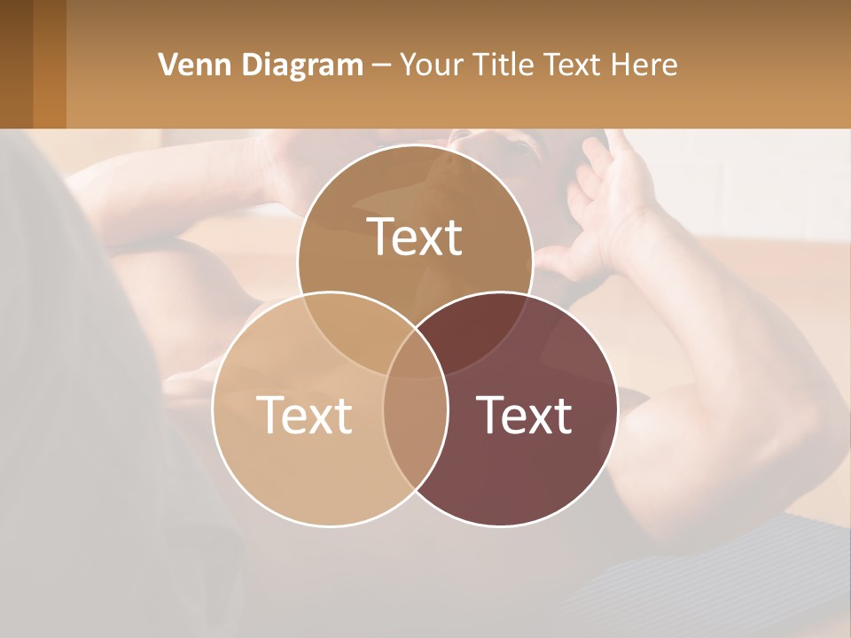 A Man Laying On A Yoga Mat With His Hand On His Head PowerPoint Template