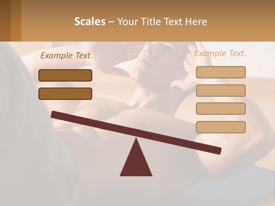 A Man Laying On A Yoga Mat With His Hand On His Head PowerPoint Template