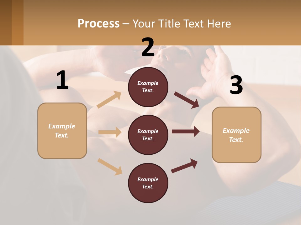 A Man Laying On A Yoga Mat With His Hand On His Head PowerPoint Template