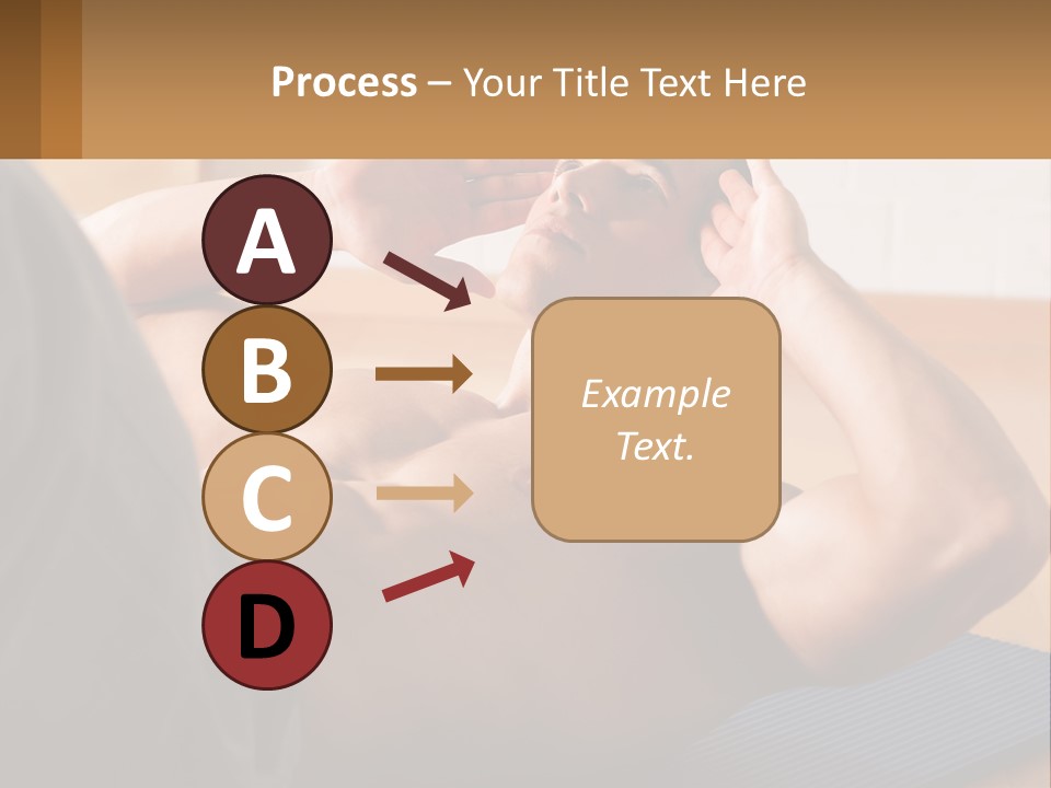 A Man Laying On A Yoga Mat With His Hand On His Head PowerPoint Template
