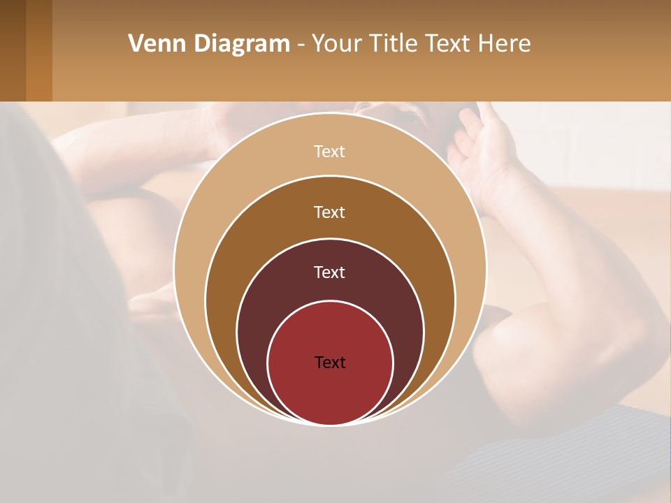 A Man Laying On A Yoga Mat With His Hand On His Head PowerPoint Template
