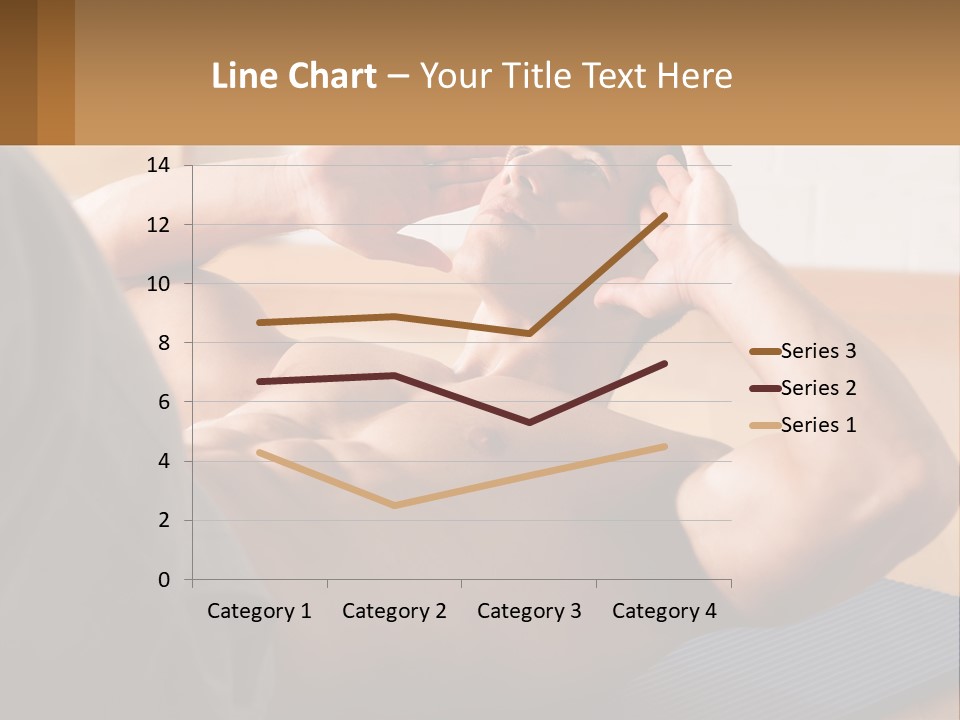A Man Laying On A Yoga Mat With His Hand On His Head PowerPoint Template