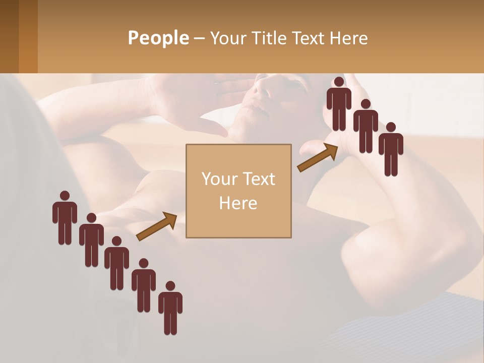 A Man Laying On A Yoga Mat With His Hand On His Head PowerPoint Template