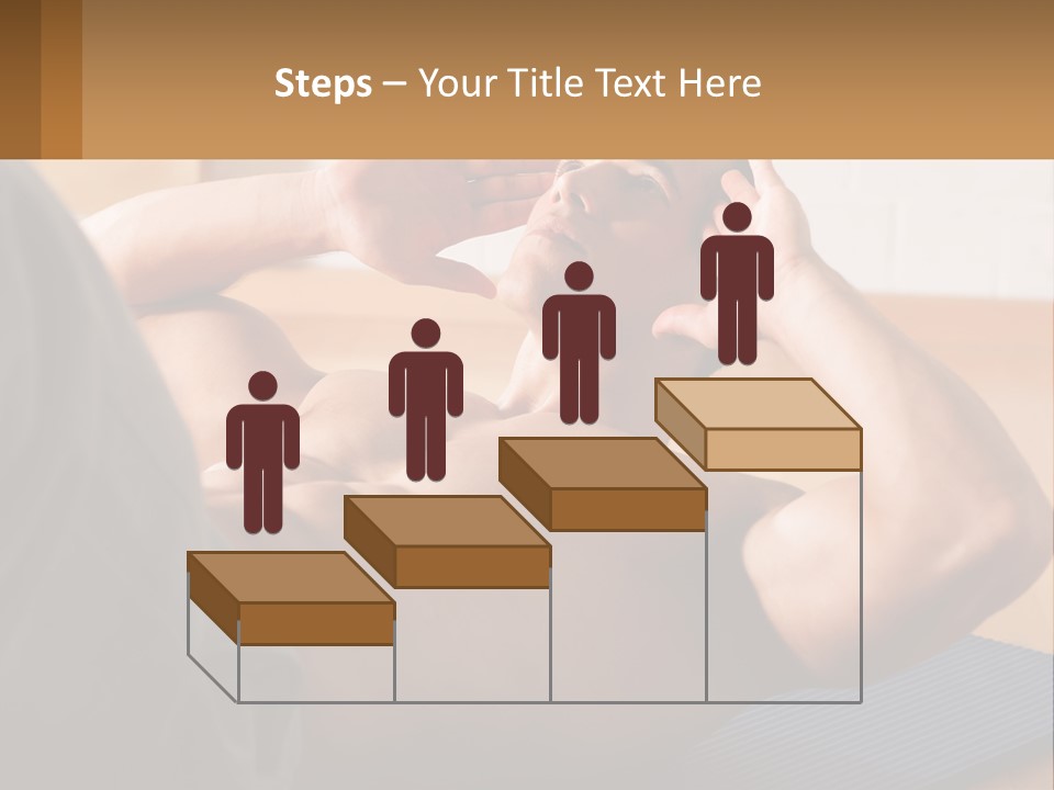 A Man Laying On A Yoga Mat With His Hand On His Head PowerPoint Template