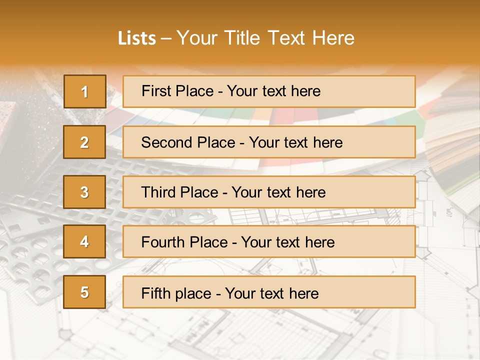 A Bunch Of Different Color Samples On Top Of A Table PowerPoint Template