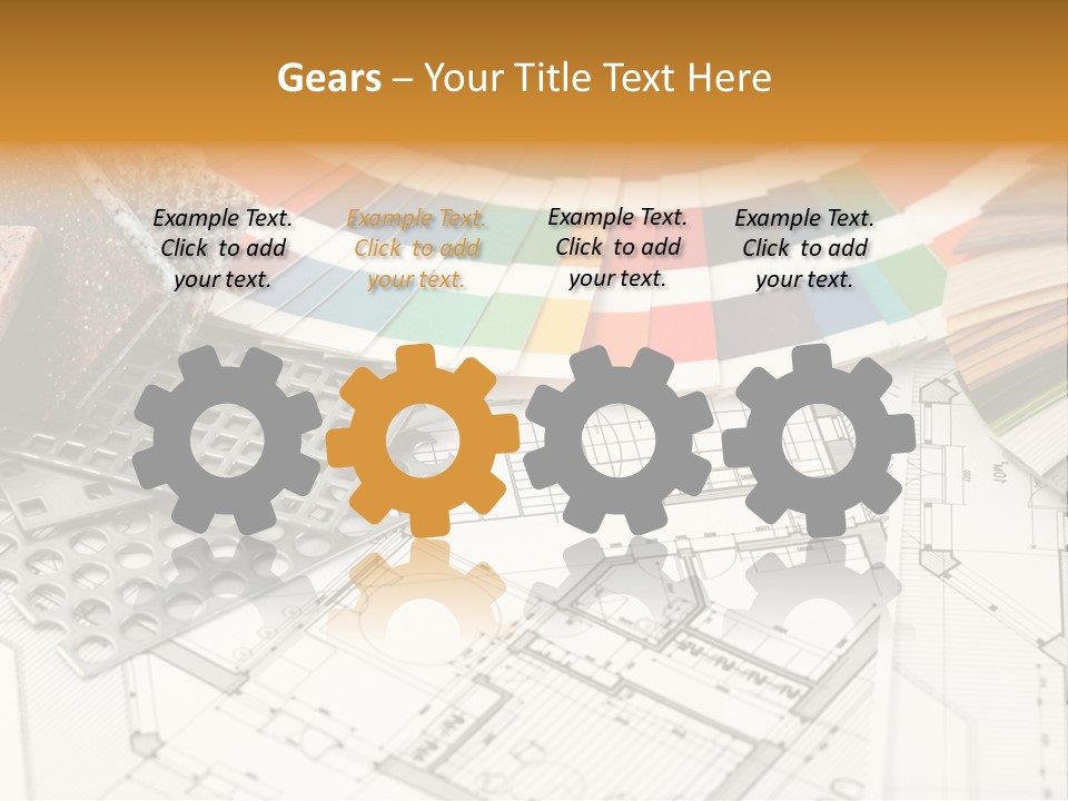 A Bunch Of Different Color Samples On Top Of A Table PowerPoint Template