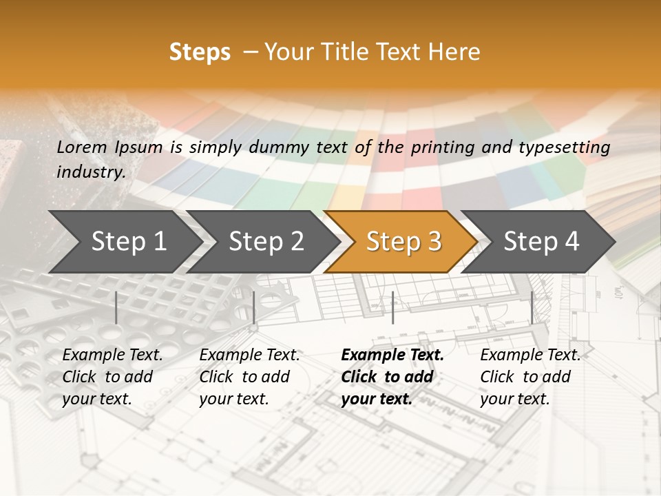 A Bunch Of Different Color Samples On Top Of A Table PowerPoint Template
