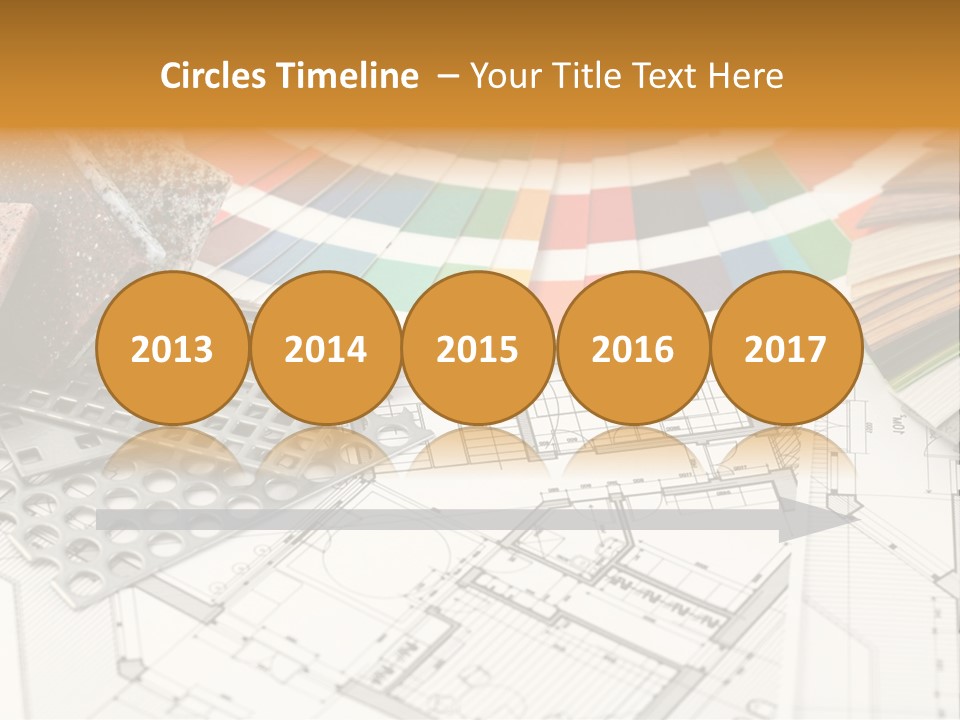 A Bunch Of Different Color Samples On Top Of A Table PowerPoint Template