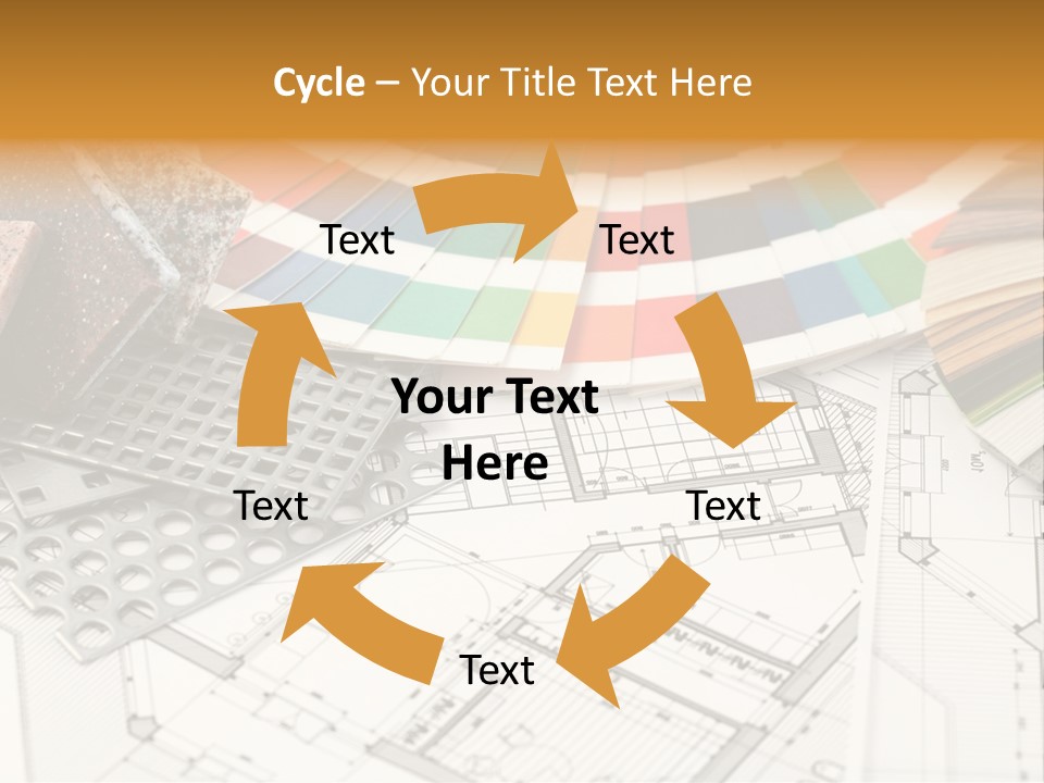 A Bunch Of Different Color Samples On Top Of A Table PowerPoint Template