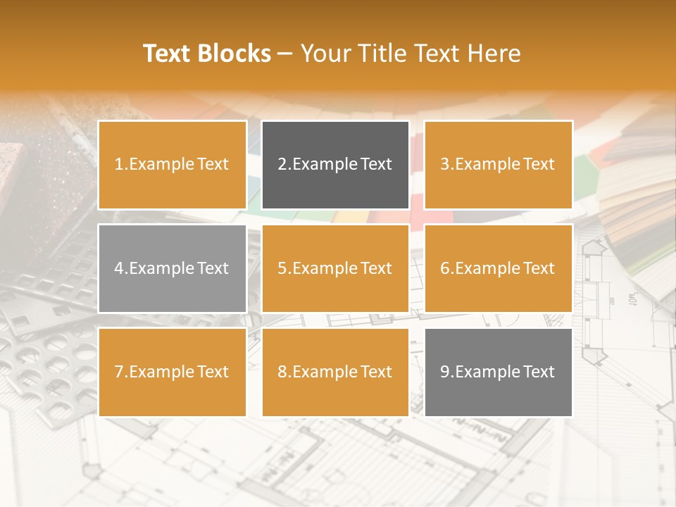 A Bunch Of Different Color Samples On Top Of A Table PowerPoint Template