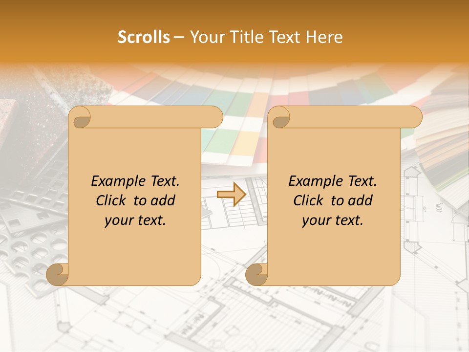 A Bunch Of Different Color Samples On Top Of A Table PowerPoint Template