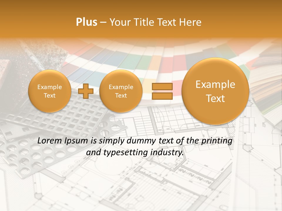 A Bunch Of Different Color Samples On Top Of A Table PowerPoint Template