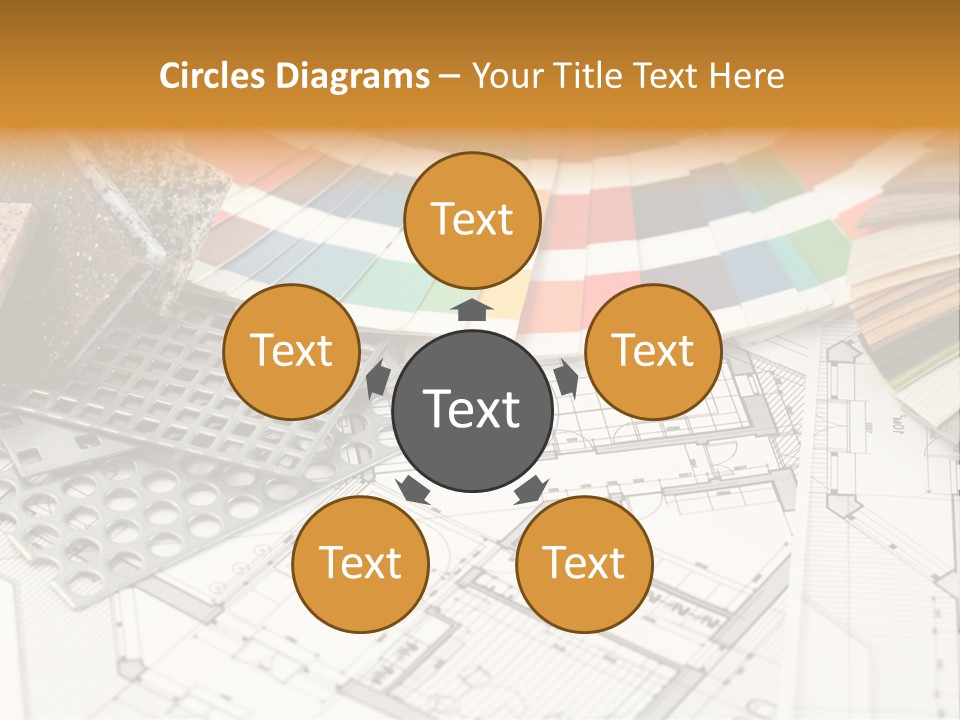 A Bunch Of Different Color Samples On Top Of A Table PowerPoint Template
