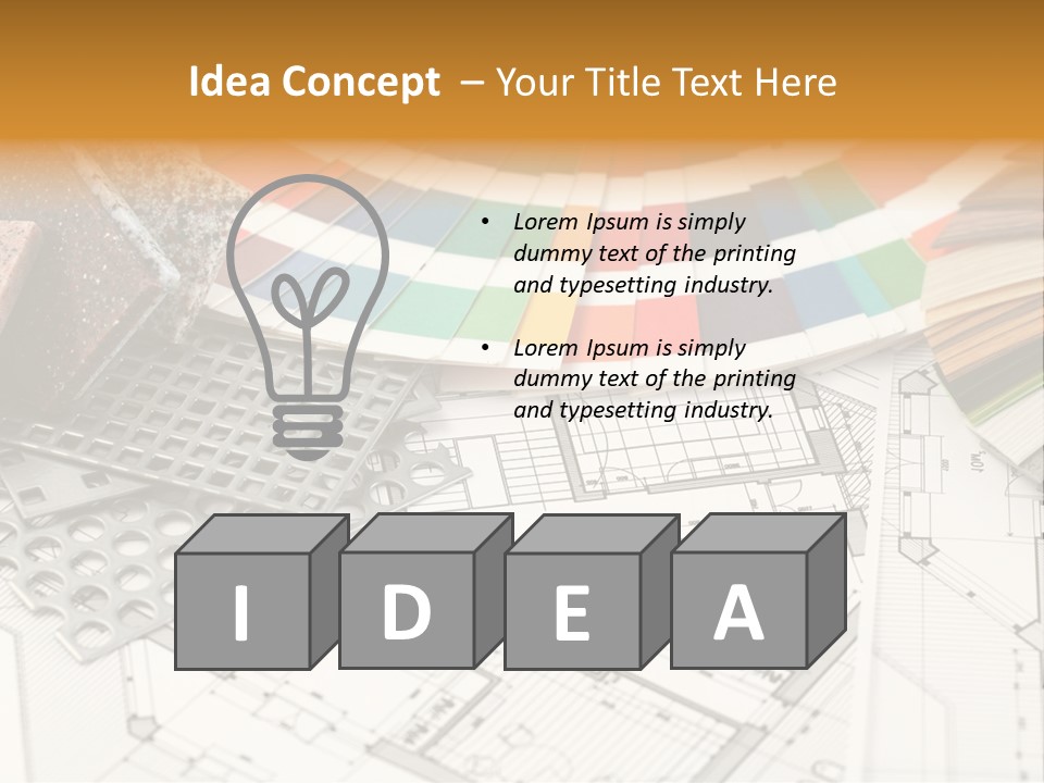 A Bunch Of Different Color Samples On Top Of A Table PowerPoint Template