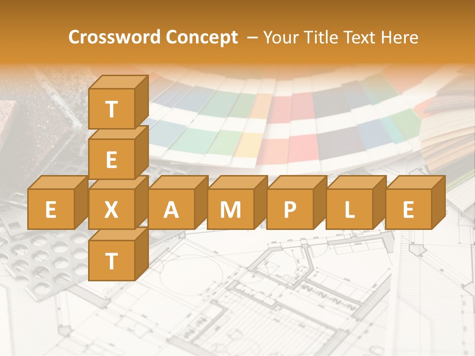 A Bunch Of Different Color Samples On Top Of A Table PowerPoint Template