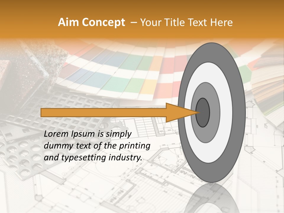 A Bunch Of Different Color Samples On Top Of A Table PowerPoint Template