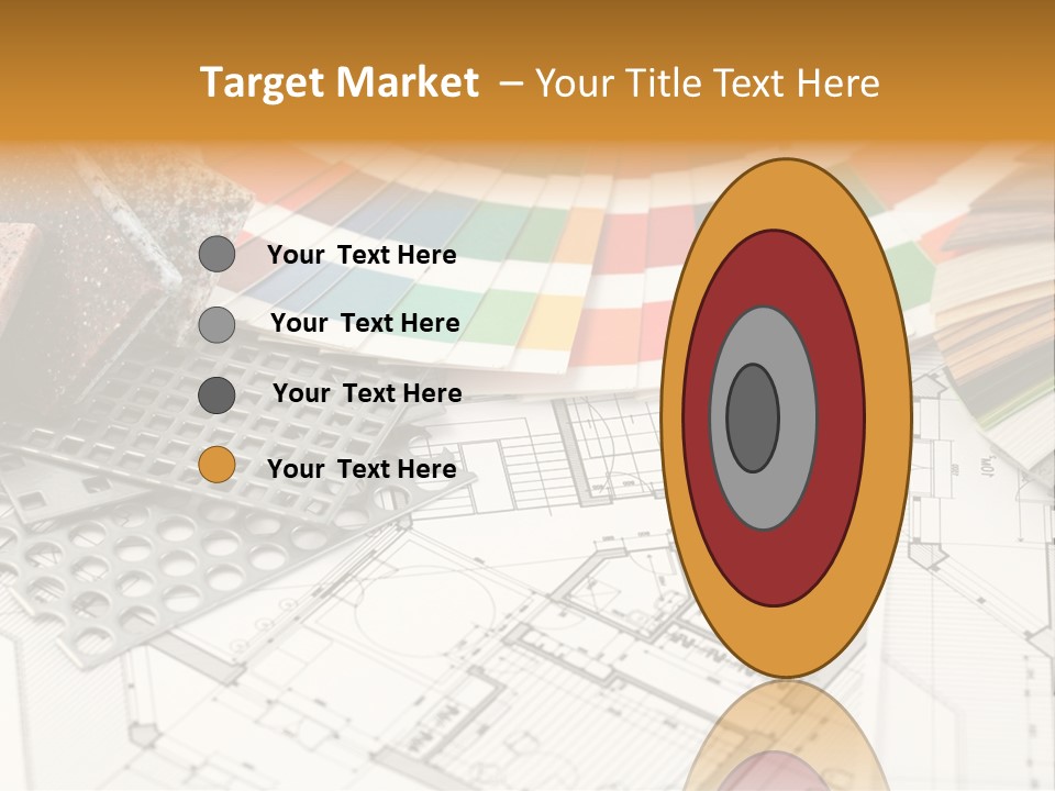 A Bunch Of Different Color Samples On Top Of A Table PowerPoint Template