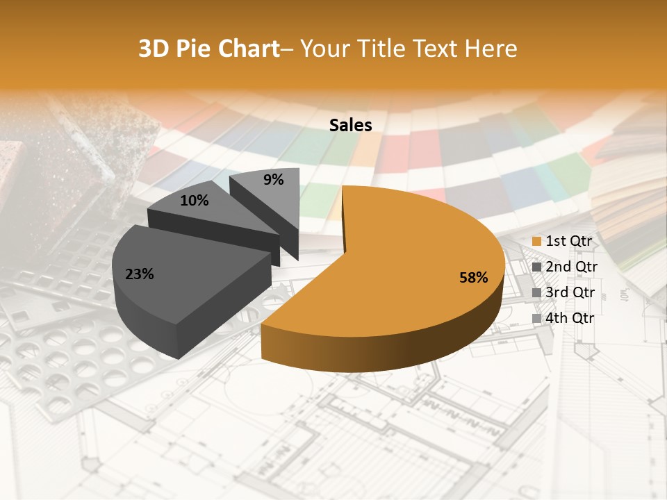 A Bunch Of Different Color Samples On Top Of A Table PowerPoint Template