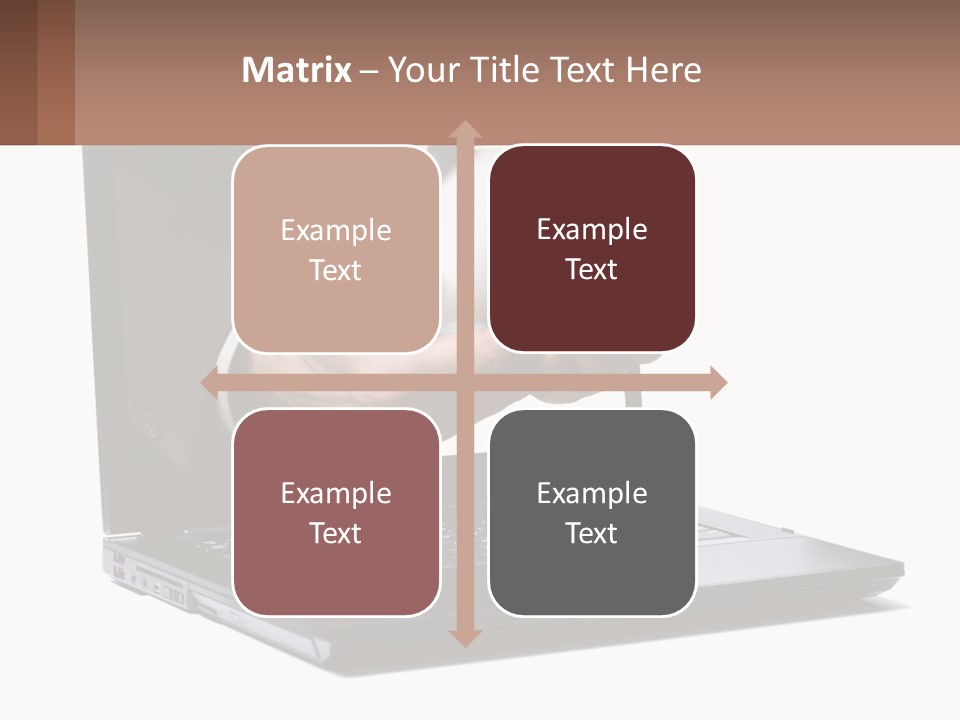 A Person Holding A Piggy Bank In Front Of A Laptop PowerPoint Template