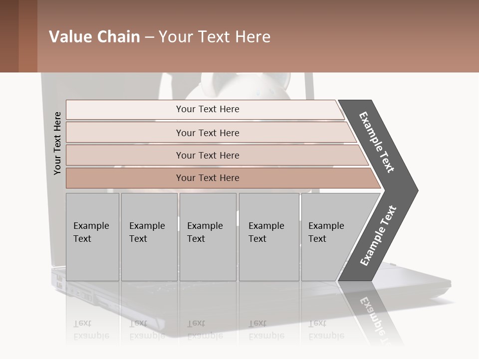 A Person Holding A Piggy Bank In Front Of A Laptop PowerPoint Template